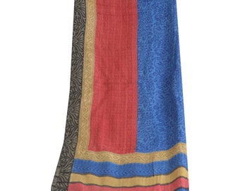 KreatvKraft Vintage Long Dupatta Stole Pure Woolen Hijab Multicolor Printed Wrap Scarves