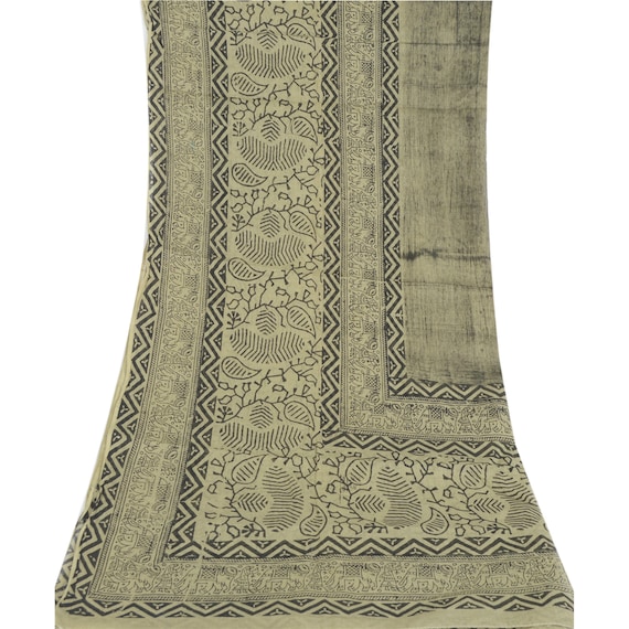 KreatvKraft Vintage Dupatta Stola Lunga Scialle in Puro Cotone