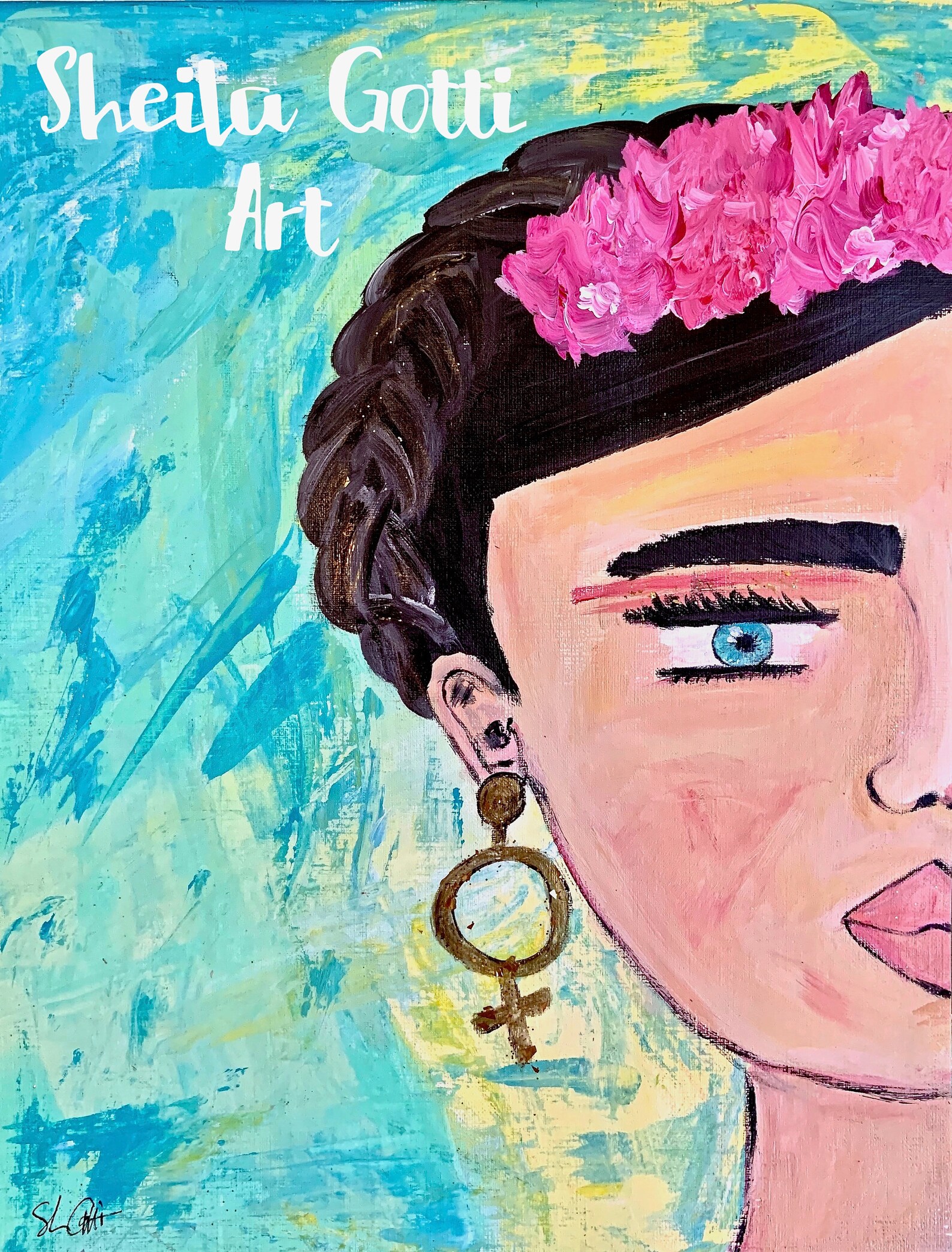 Original Abstract Painting Feminist Art Acrylic Painting Etsy