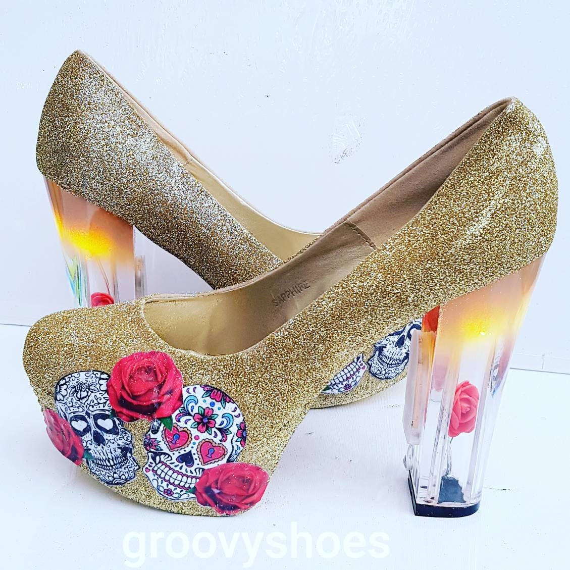 light up skull shoes