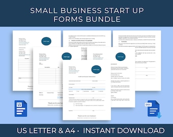 Payment Forms Bundle: Invoice, Credit Card Authorization, Quote, & Contract Agreement Templates, Small Business Forms