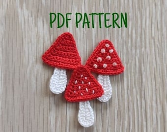 PATTERN crochet mooshrom applique Only Crochet Pattern PDF, crochet motif Crochet pattern ukraine seller Ukraine shops patterns