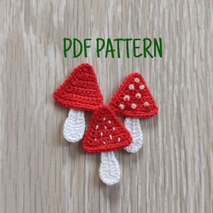 MODELLO uncinetto mooshrom applique Solo modello all'uncinetto PDF, motivo all'uncinetto Modello all'uncinetto venditore ucraino Modelli di negozi ucraini
