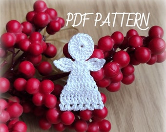 PATTERN Crochet angel, Only Crochet Pattern PDF, crochet patterns digital download, applique pattern, crochet easy