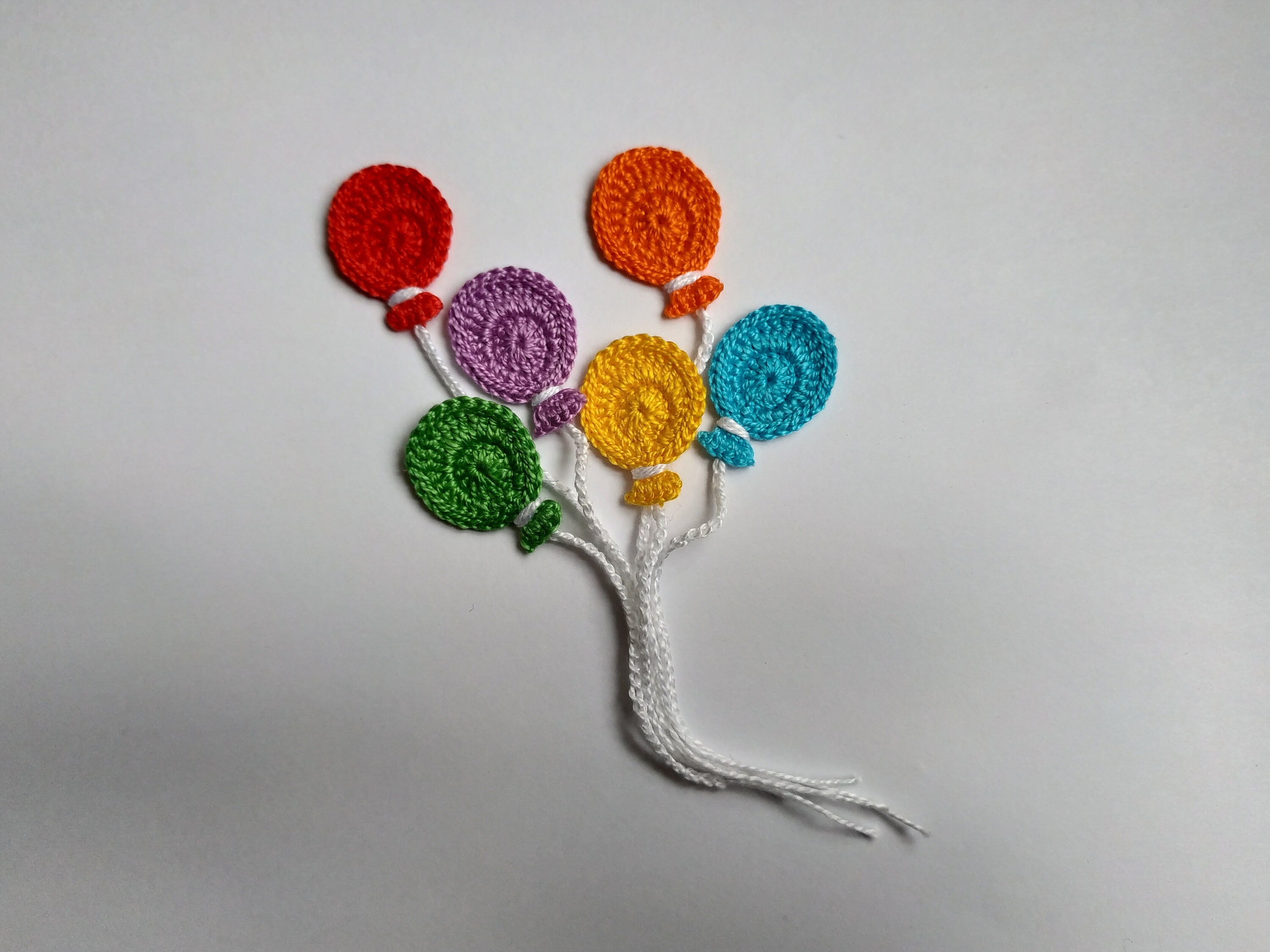 Crochet Balloon Applique 6pcs Small Kids Decoration 1st First Etsy