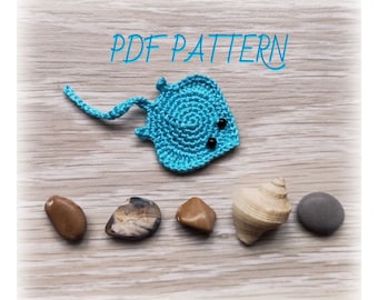 PATTERN crochet STINGRAY applique, Only Crochet Pattern PDF Ukraine shops