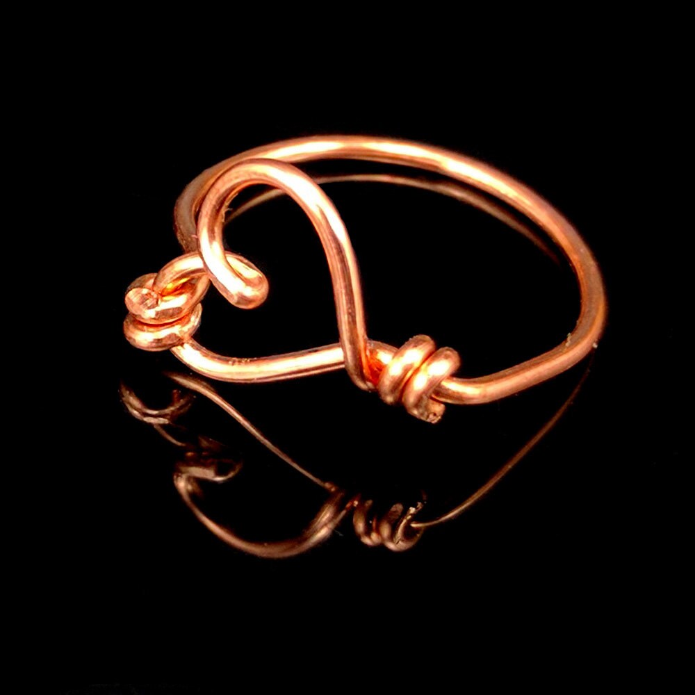 wire heart ring