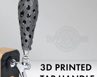 3D Printed Tap Handle - Classic V3 - Metal Thread - Graphite Gray PETG