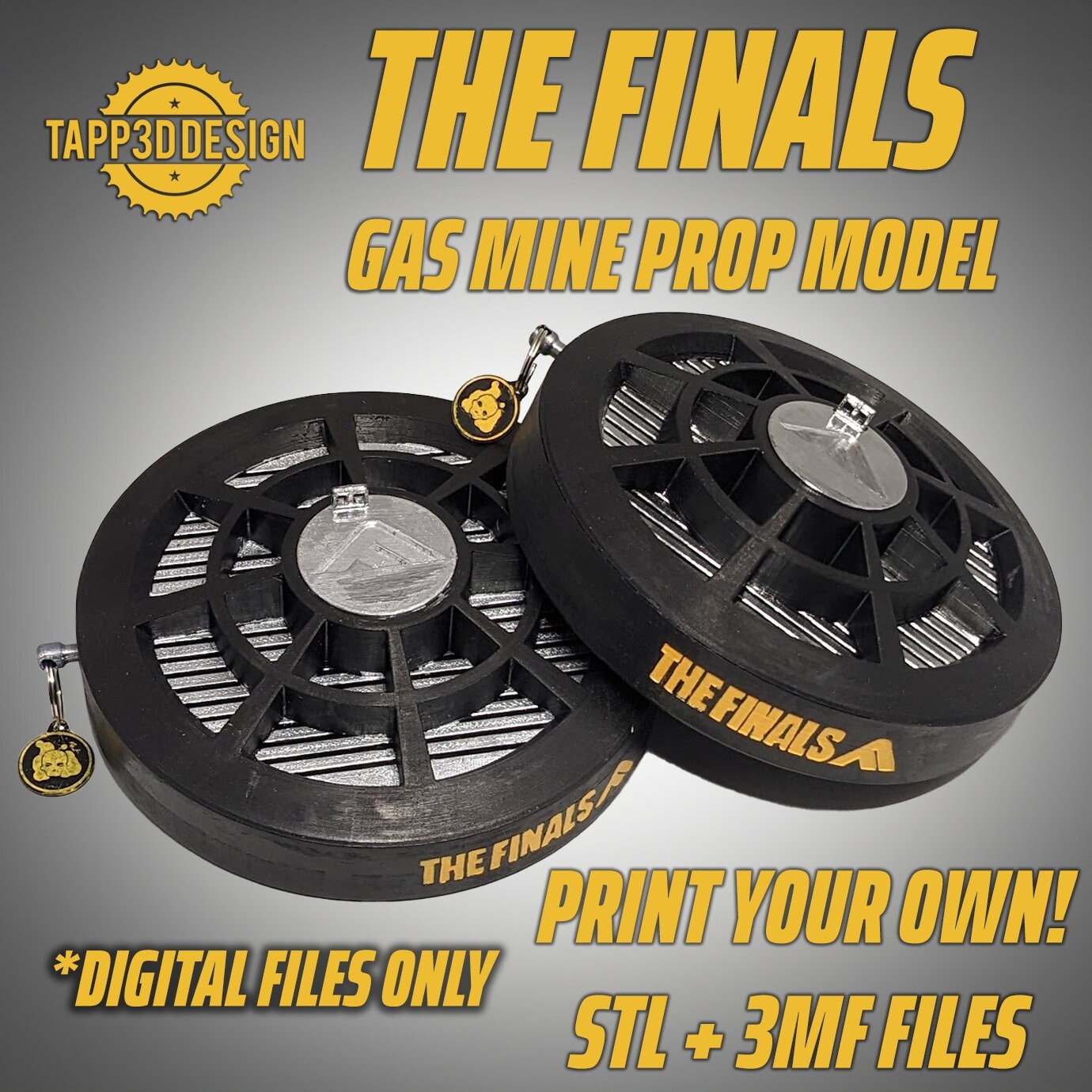 The Finals - Gas Mine 3D Printable Prop Model - DIGITAL FILES ONLY stl+3f format
