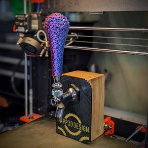 Tap Handle - Voronoi Splash Style - STL 3D Print File