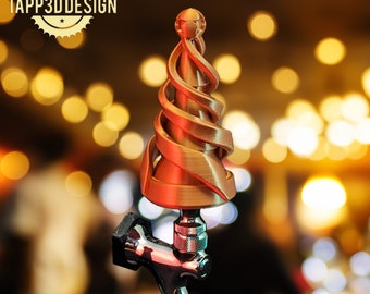 Mango de grifo - Árbol de Navidad con giro de cinta - Archivo de impresión STL 3D