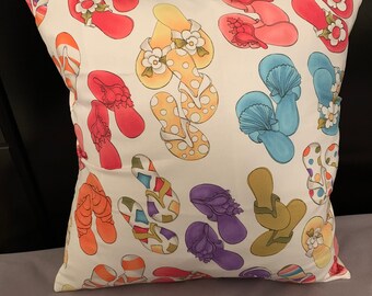 Flip Flops Pillow Etsy
