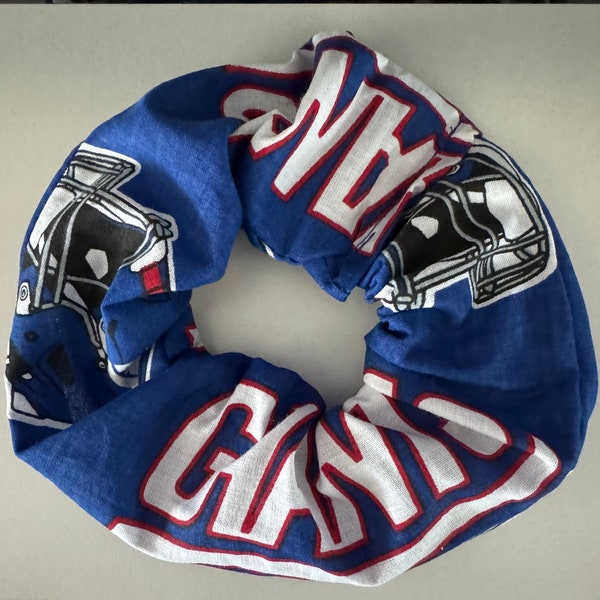 NY New York Giants Hair Scrunchie Hair tie football team scrunchies