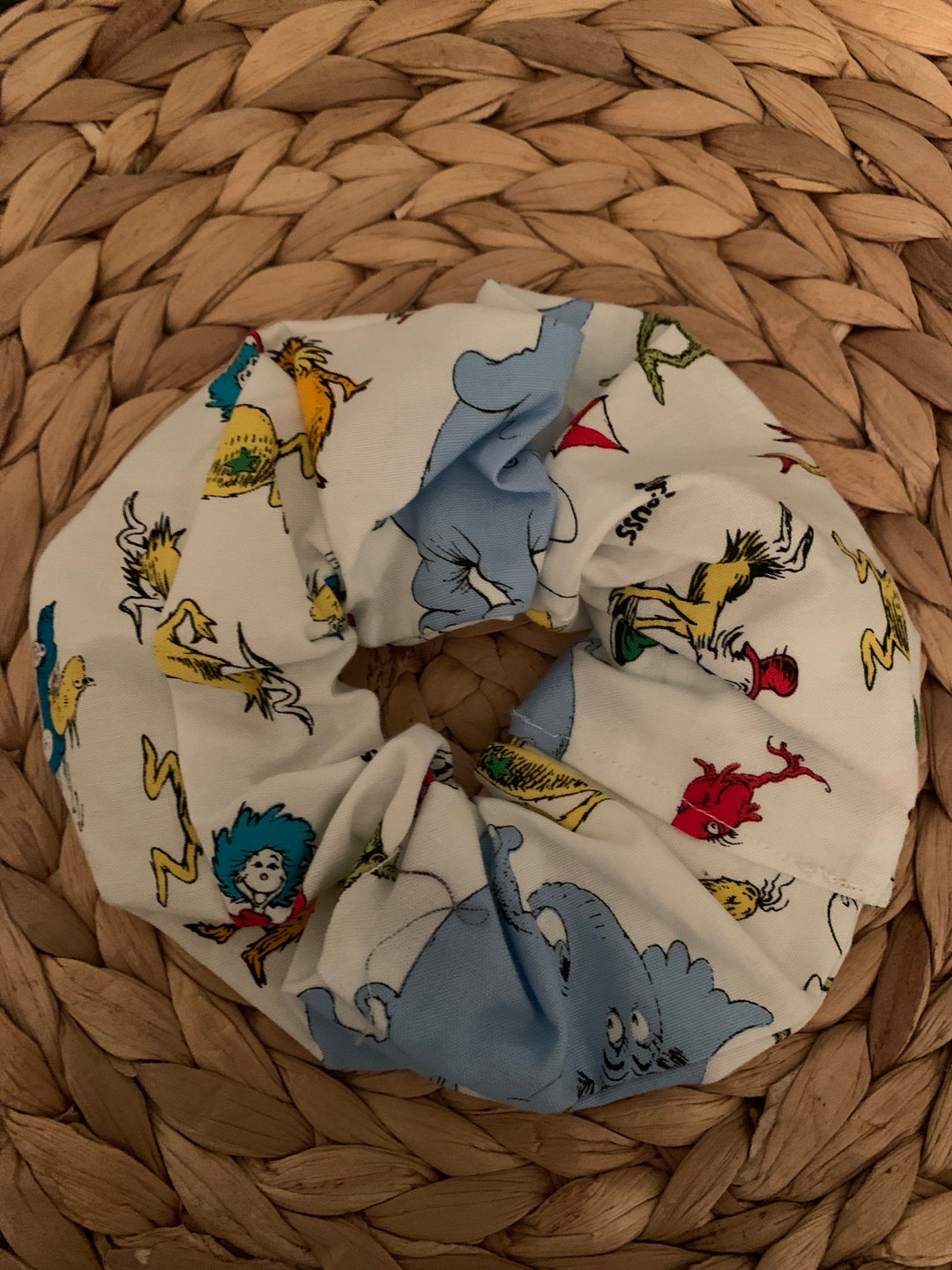 Dr Seuss Hair Scrunchie Womens Hair Scrunchie, Hair Tie - Etsy