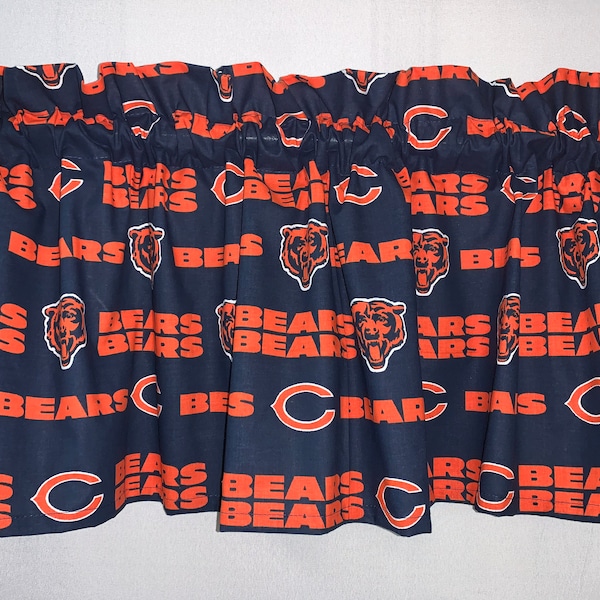 Chicago Bears Football Valance Curtain