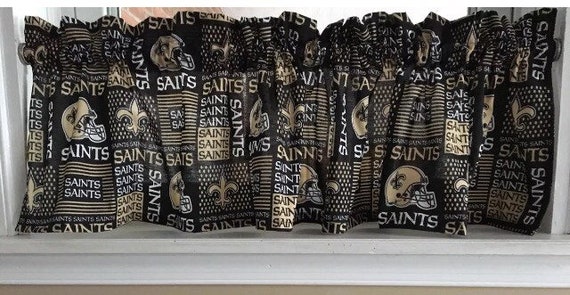 Nfl New Orleans Saints Football Valance Curtain Etsy