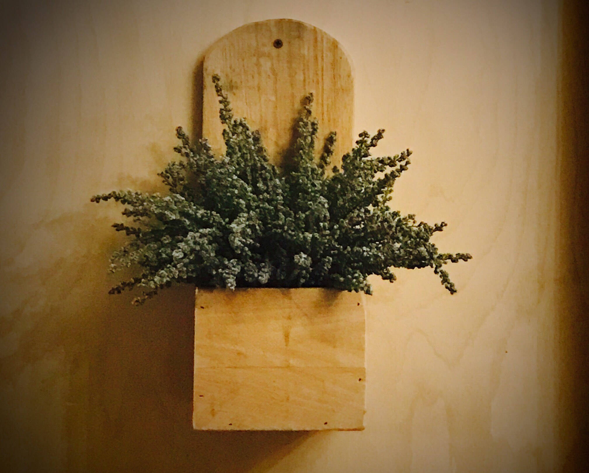 Rustic Wooden Box Primitive Wall Box Hanging Box Wall/Door Etsy