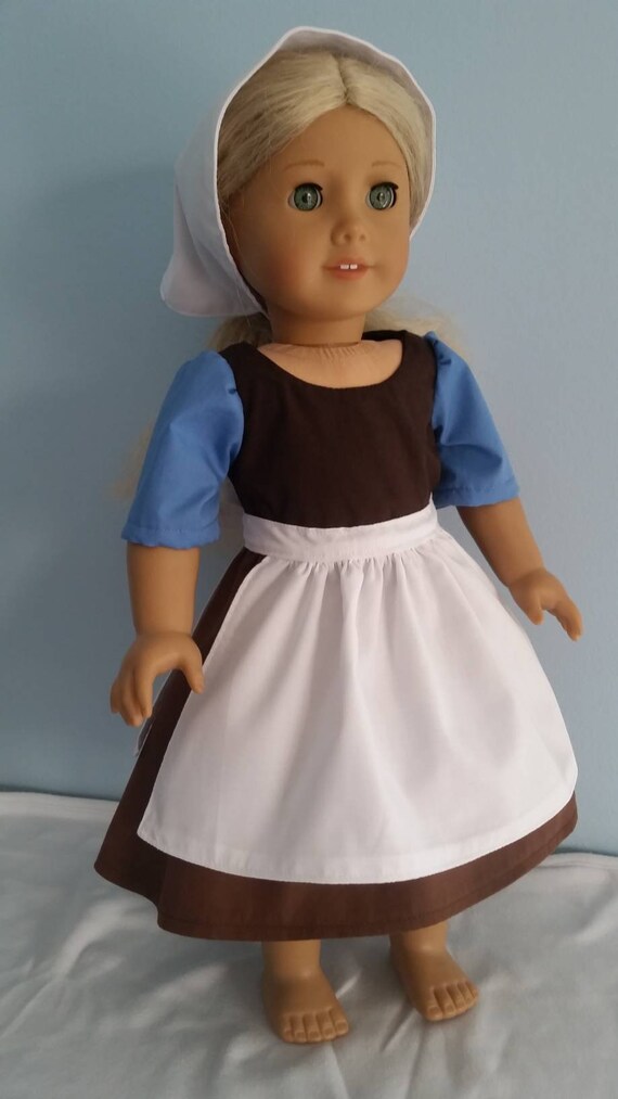Cinderella's Classic Brown Servant Dress. Costume for American Girl and  Disney Animators Doll. - Etsy