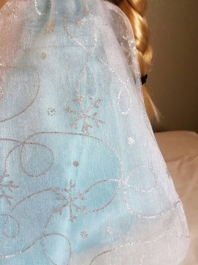 Elsa's Ice Queen ball gown, for 16" Disney Animators Collection dolls. image 4