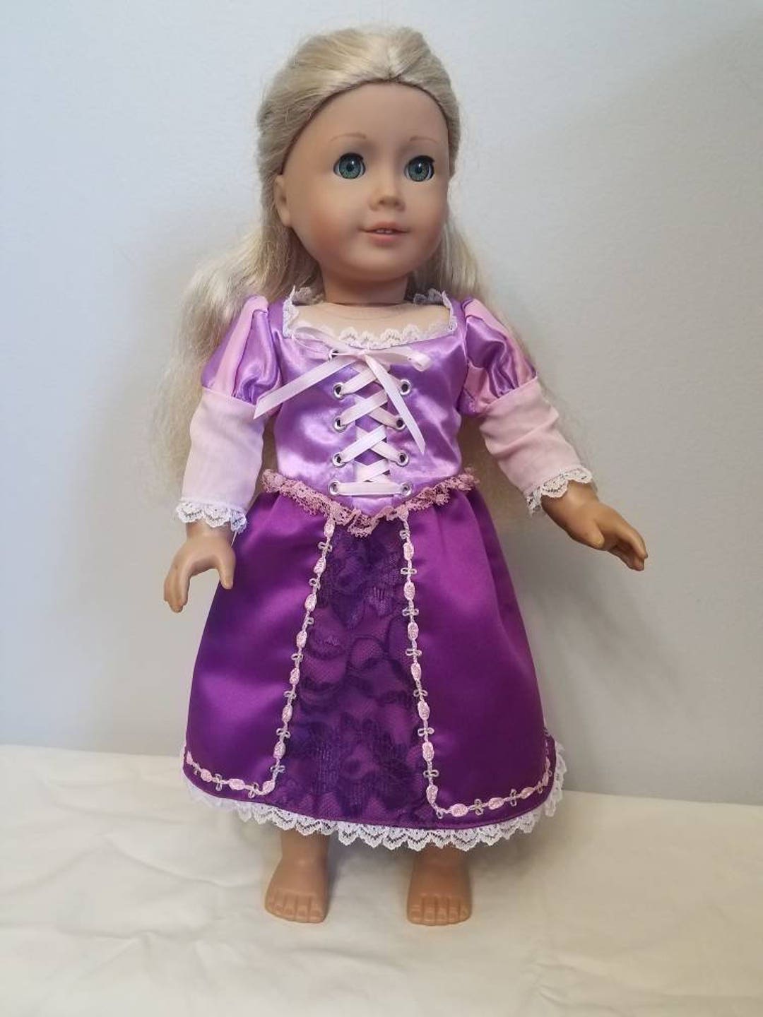 Rapunzel Dress for American Girl and Other 18 Dolls. - Etsy