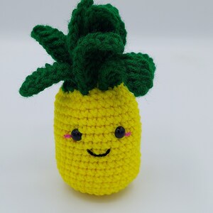 Small Happy Pineapple Crochet Plushie