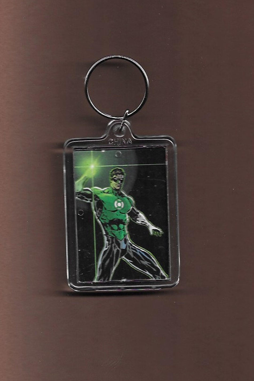 DC Comics Green Lantern Plastic Keychain 1 Etsy