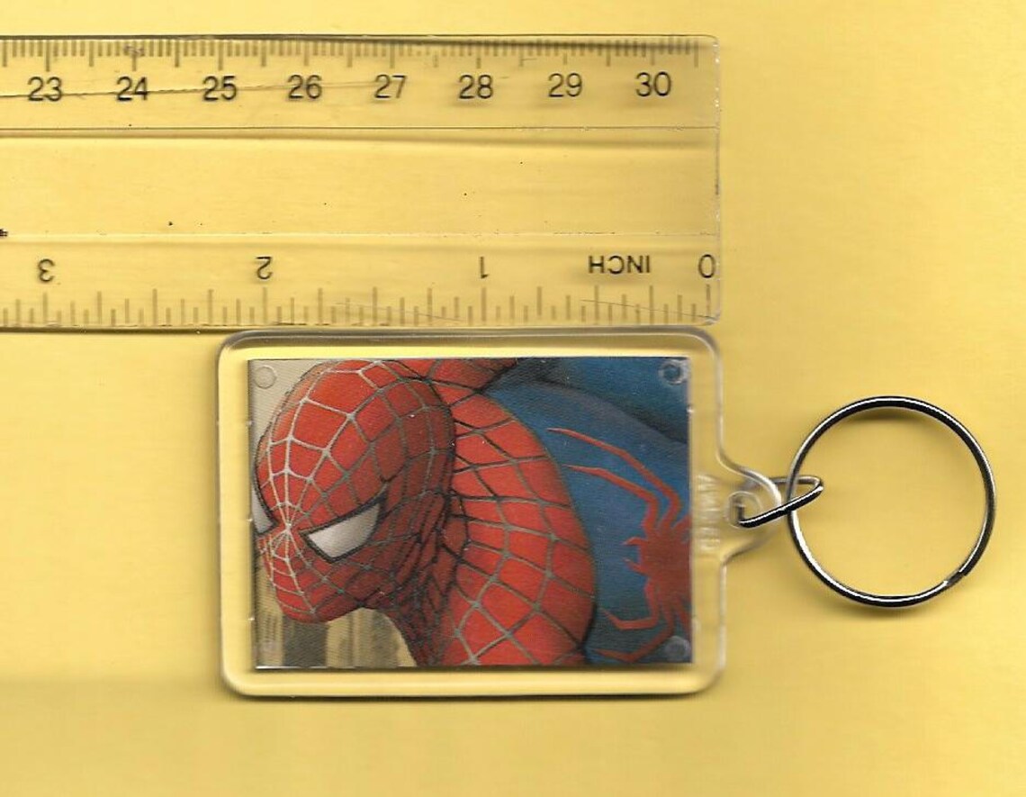 Marvel Spiderman Plastic Keychain 5 Etsy UK