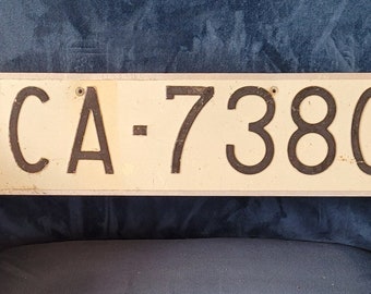 Vintage License Plate from Spain