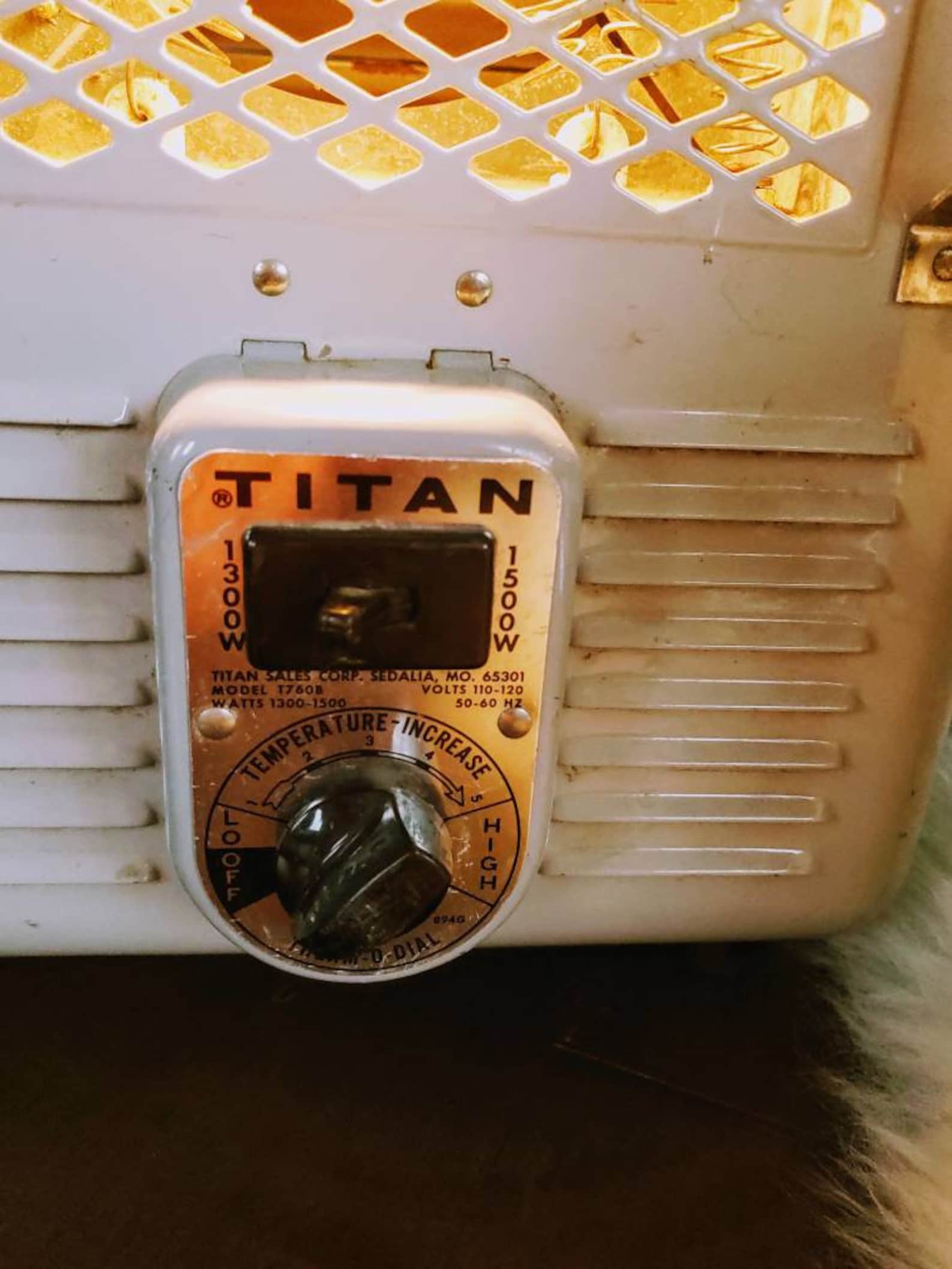 Repurposed Vintage Titan Space Heater Lamp Etsy