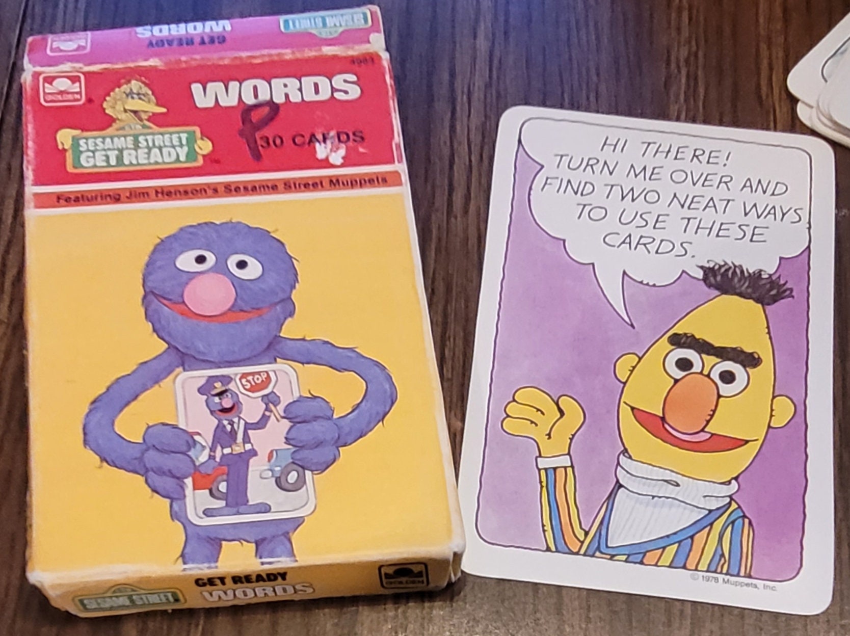 Vintage Sesame Street Sight Words Flashcards - Etsy