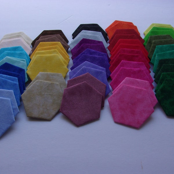 Pre Cut Hexagon Fabric Etsy