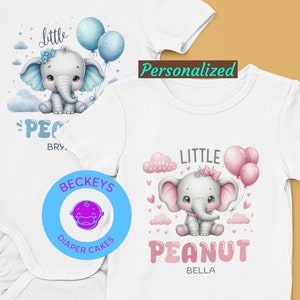 Little Peanut - Cute Baby Bodysuit - Baby Shower Gift - Mom Gift - Baby Boy Gift - Dad Gift - Baby Girl Gift - Baby Boy Gift - Twin Gift