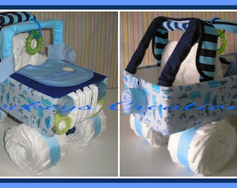 Diaper Jeep - Diaper Cake - Boy Diaper Cake - Girl Diaper Cake - Baby Gift - Baby Shower