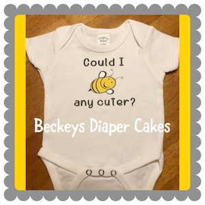 Baby Bee - Cute as can Bee - Bumble Bee Shower Gift -