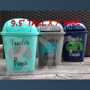 Mini Waste Basket - Trailer Trash Can - Trailer Trash -Mini Trash Can - Camping - Camping Décor - Trailer Décor - Camper Decorations