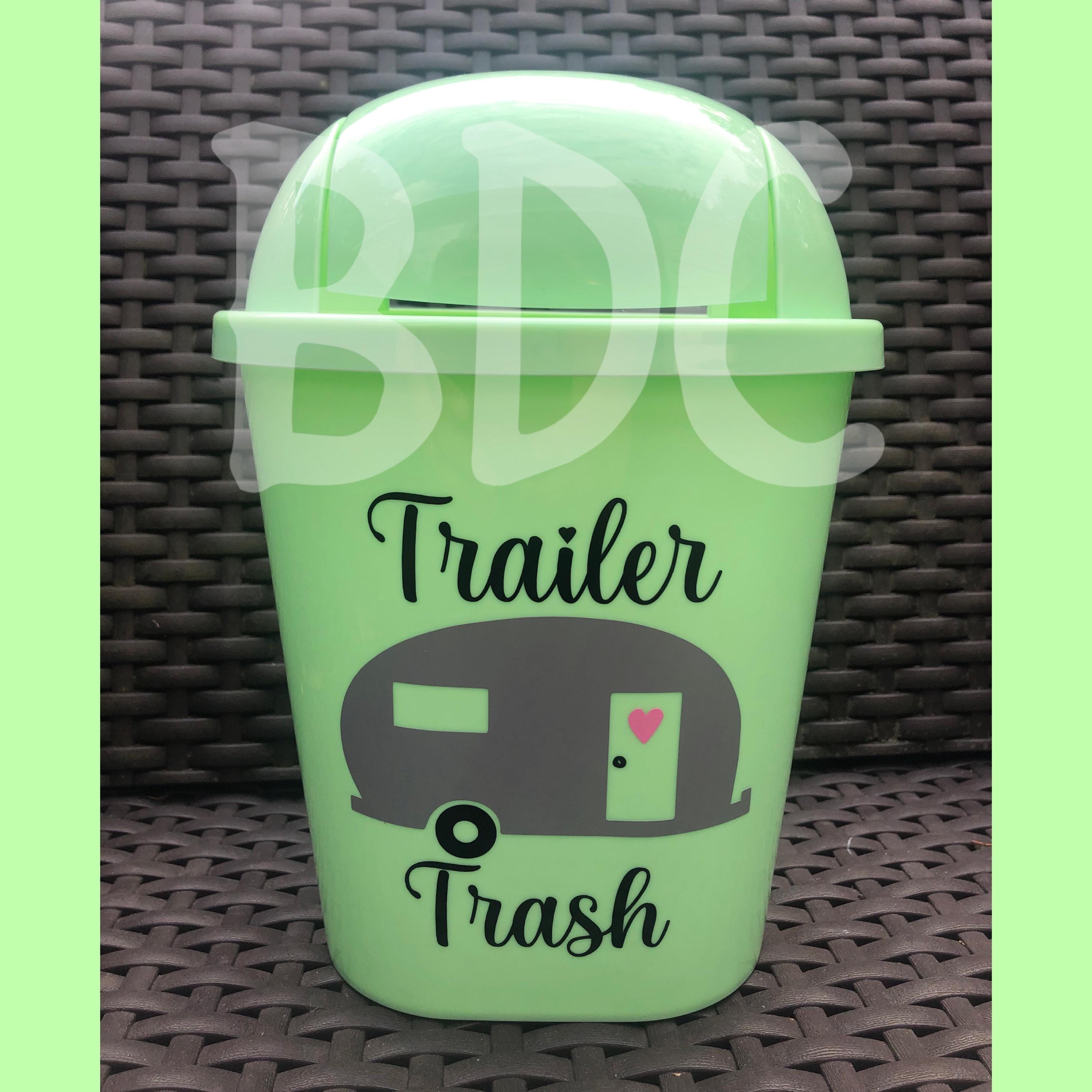 Mini Waste Basket - Trailer Trash Can - Trailer Trash -mini Trash Can