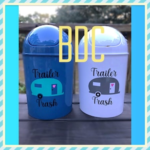 Mini Waste Basket - Trailer Trash Can - Trailer Trash -Mini Trash Can - Camping - Camping Décor - Trailer Décor - Camper Decorations