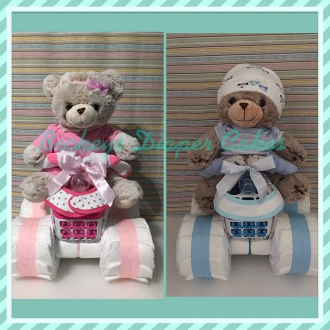 Four Wheeler Diaper Quad 4 Wheeler Diaper Cake Diaper Cake Boy Diaper