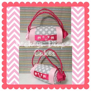 Diaper Purse - Diaper Cake - Girl Diaper Cake - Baby Gift - Baby Shower