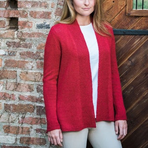 PDF Knitting Pattern Lexington Top-Down Cardigan #B116