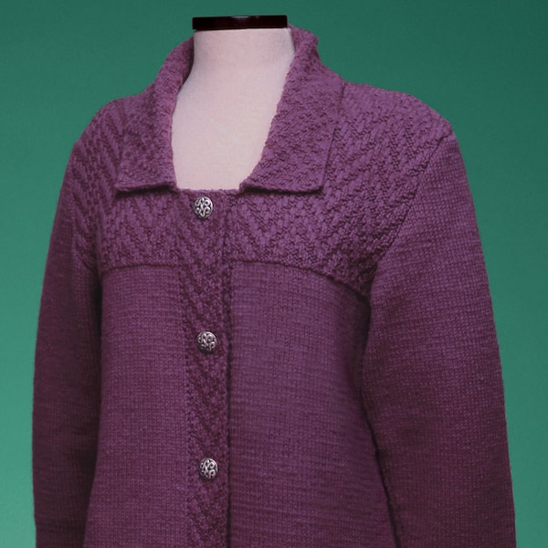 PDF Knitting Pattern Swing Coat #150