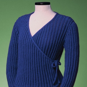 PDF Knitting Pattern Ballet Wrap Cardigan #154
