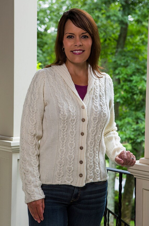 PDF Knitting Pattern Cable Panel Cardigan Cardigan #188 - Etsy 