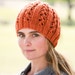 PDF Knitting Pattern Double Lace Rib Hat #703