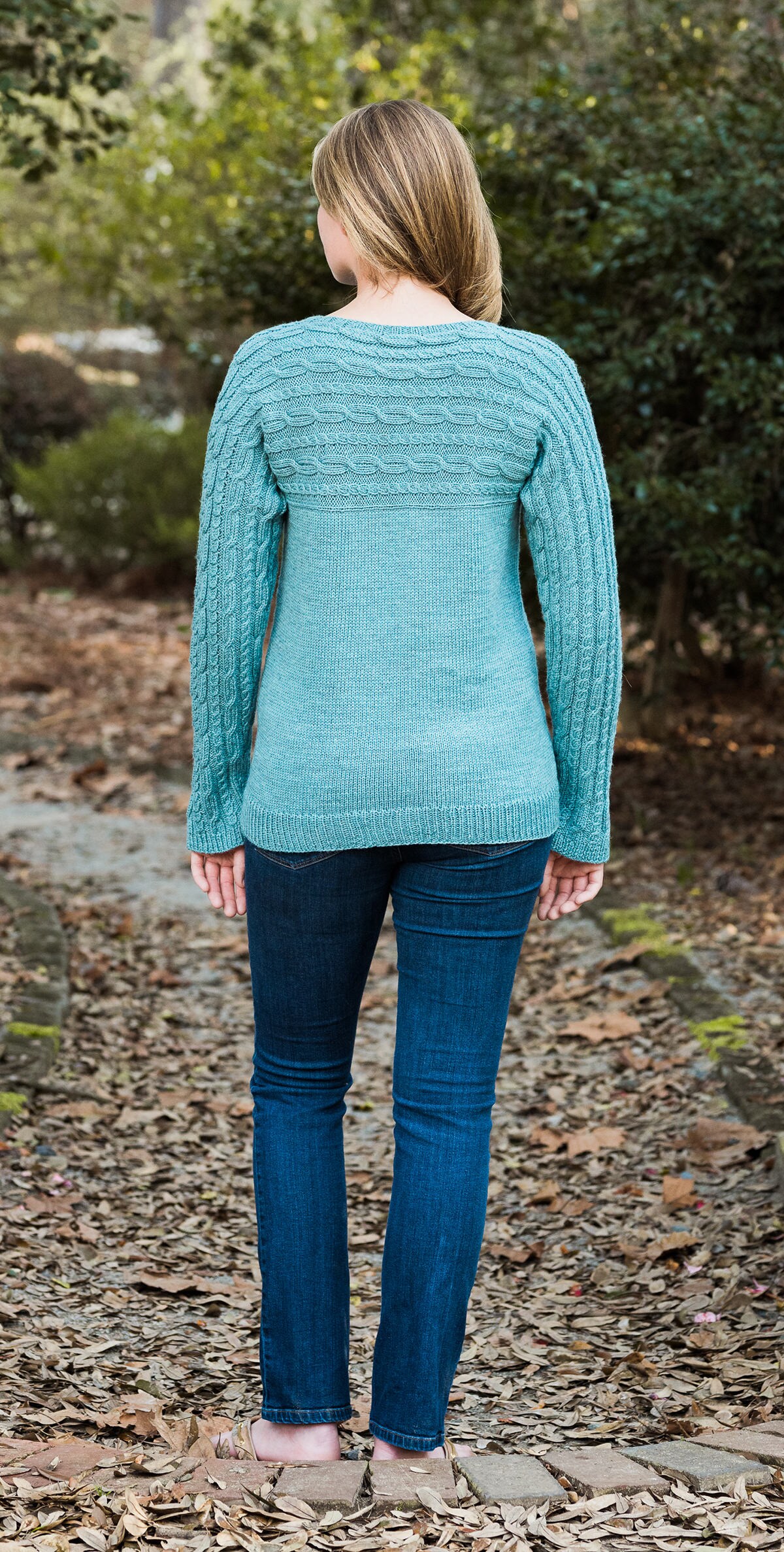 PDF Knitting Pattern Sideways Cabled Yoke Pullover 192 Etsy