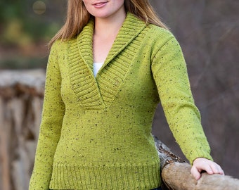 PDF Knitting Pattern Bozeman Top-Down Cardigan #123