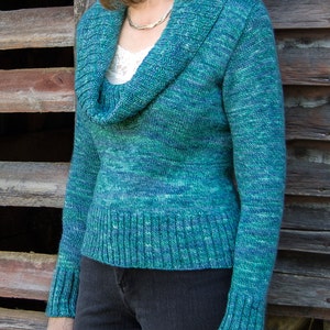 PDF Knitting Pattern Acadia Top-Down Pullover #102