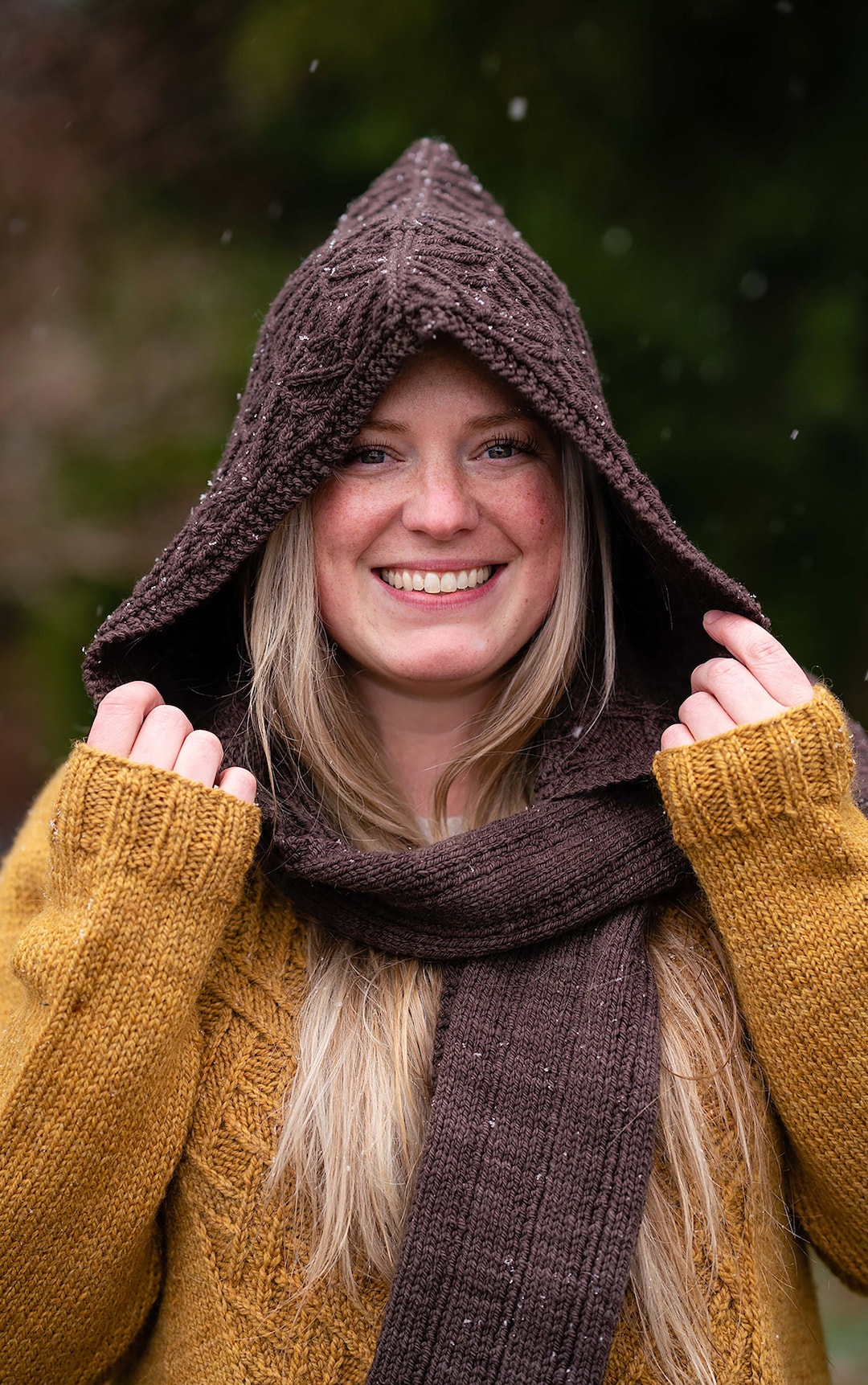 PDF Knitting Pattern Holyrood Hooded Scarf #714 - Etsy