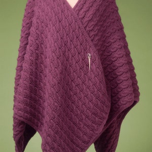 PDF Knitting Pattern Reversible Cable Wrap #142