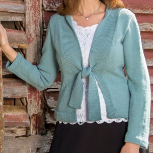 PDF Knitting Pattern Bristol Top-Down Cardigan #108